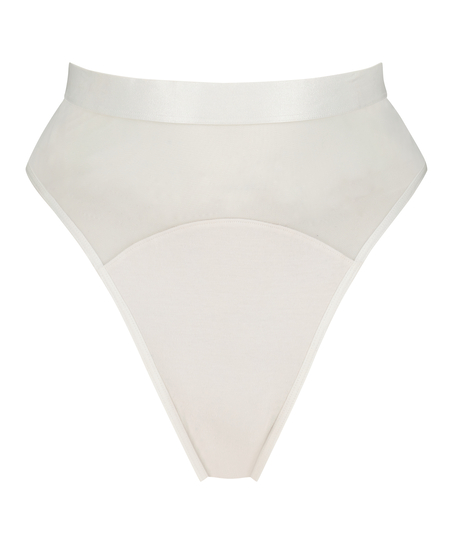 Hoch ausgeschnittener Brazilian Vibing, Wei&szlig;