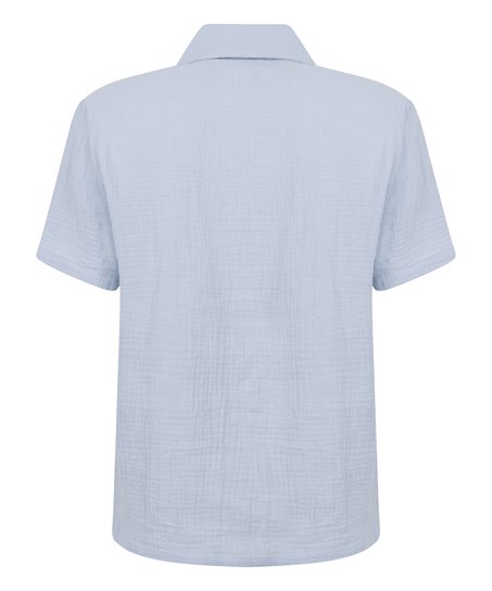 Musselin-Jacke, Blau