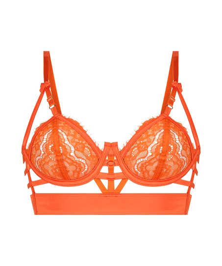 Soutien-gorge à armatures non-préformé longline Mitzy, Orange