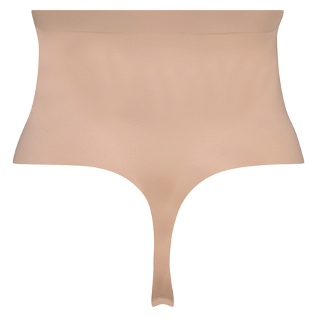 Formender Scuba-Tanga mit hoher Taille - Level 3, Beige