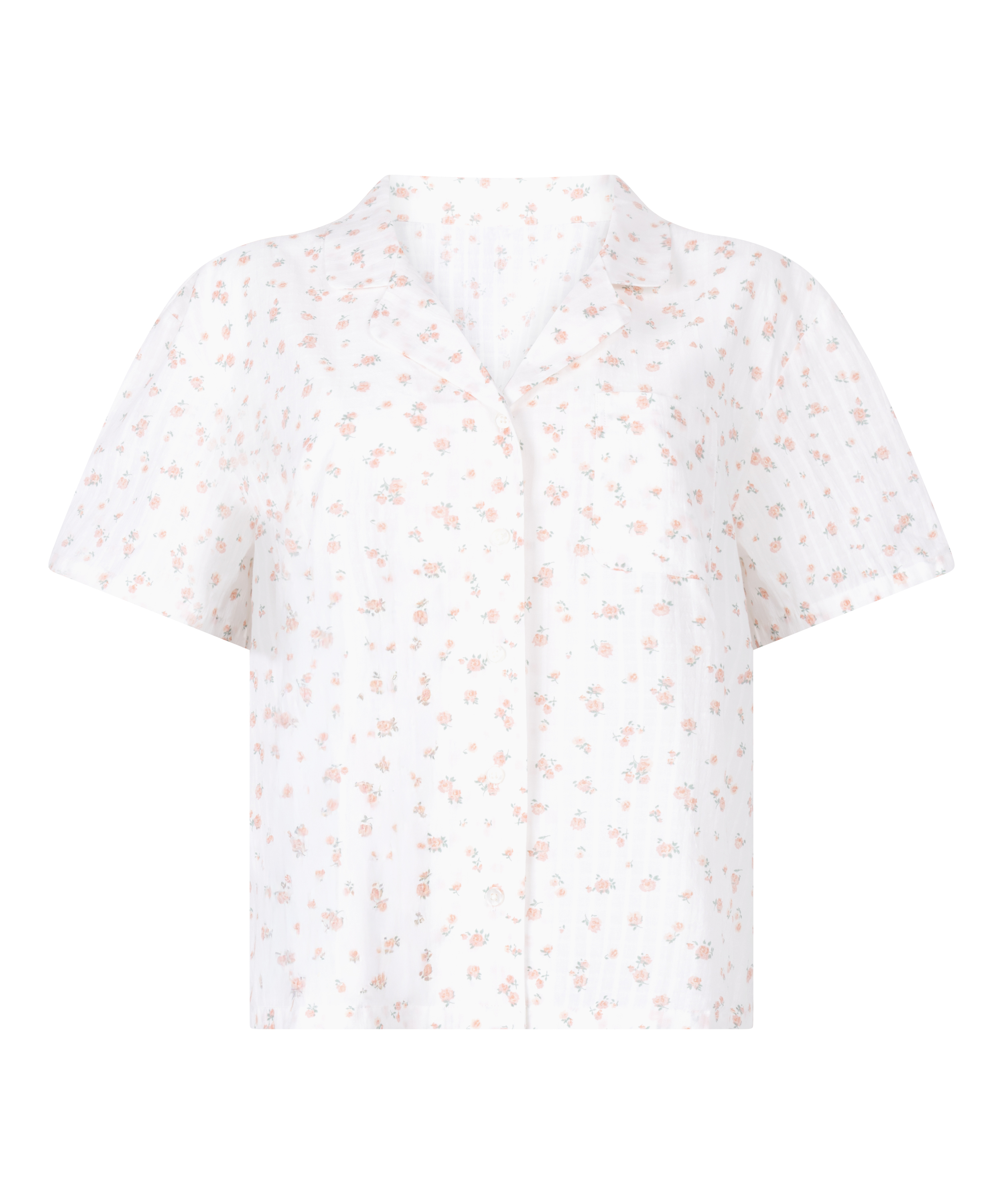 Pyjama-Jacke, Weiß, main