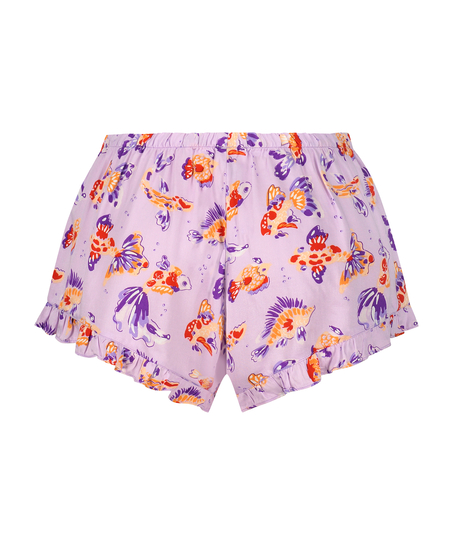 Pyjama-Shorts Satin, Lila