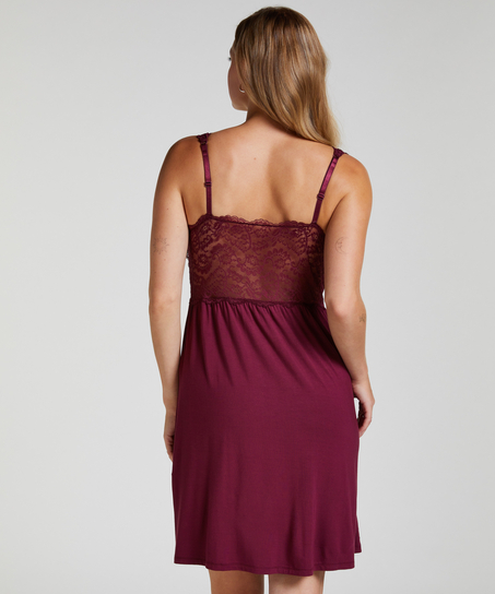 Slipdress Nora Lace, Lila