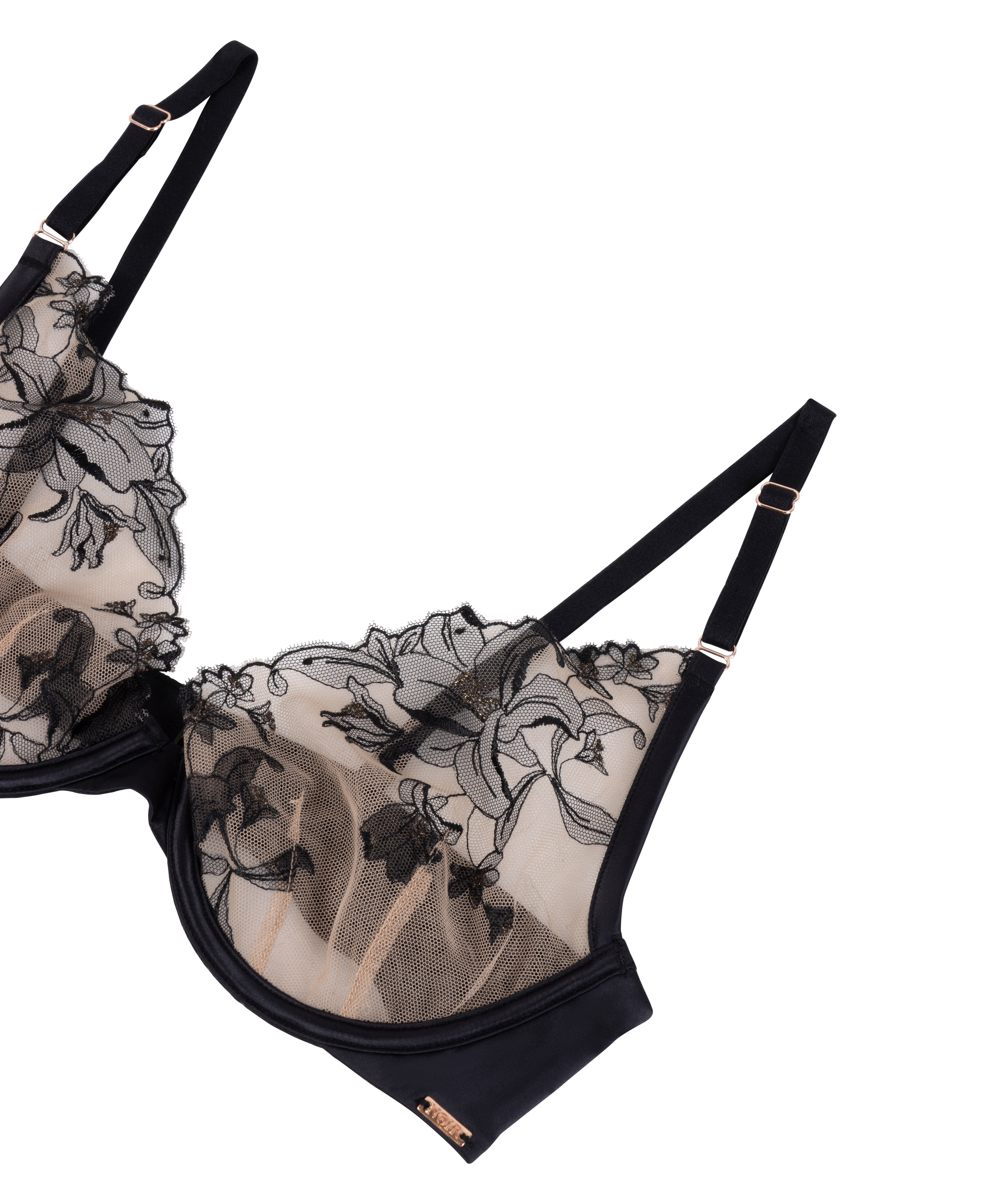 Soutien-gorge à armatures non-préformé Anouk, Noir, main