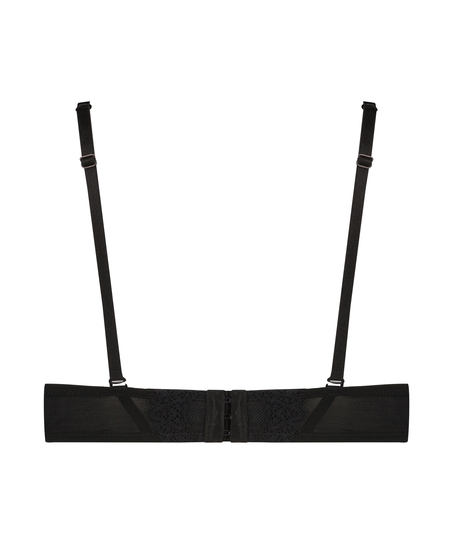 Soutien-gorge à armatures préformé sans bretelles Daisy, Noir