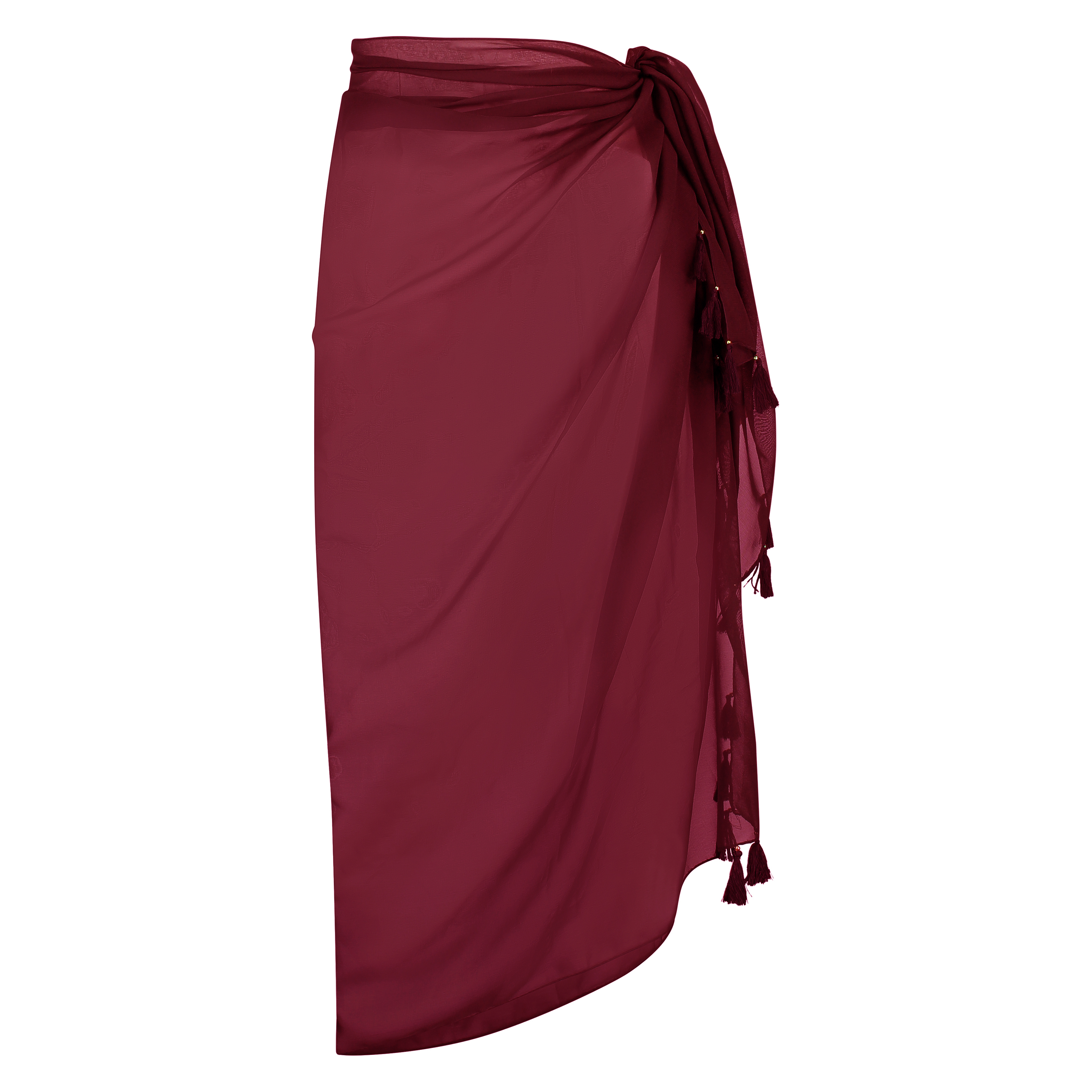 Pareo Chiffon, Rot, main