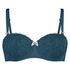 Vorgeformter B&uuml;gel-BH Maya, strapless, Blau