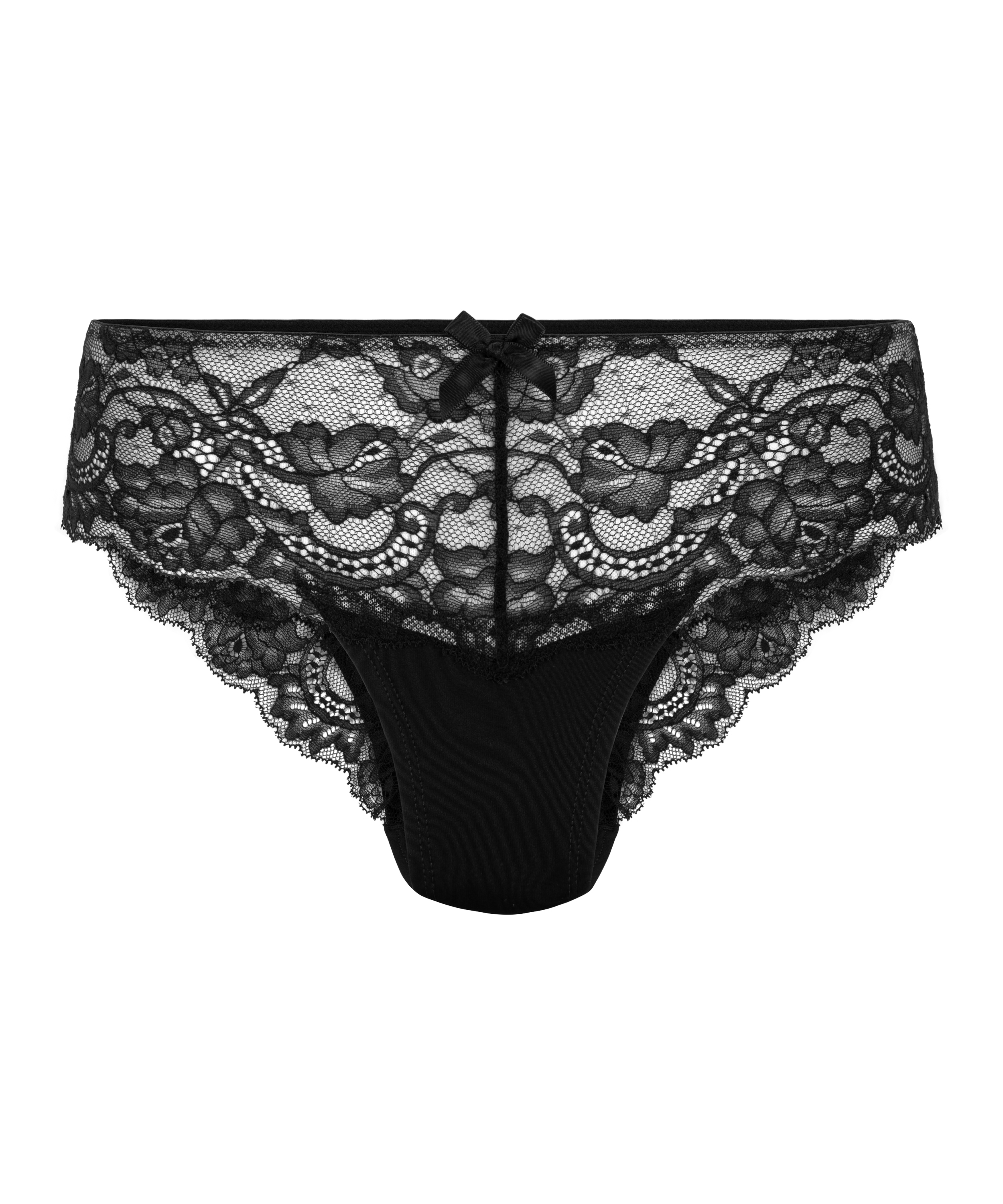 Brazilian-Short Teddy, Schwarz, main