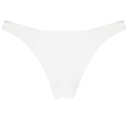 Slip de bikini échancré Lola, Blanc