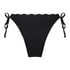Bikinihose Scallop, Schwarz