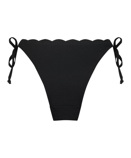 Bikinihose Scallop, Schwarz