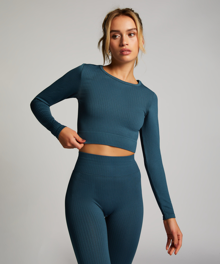 HKMX Sport cropped top Seamless, Grün