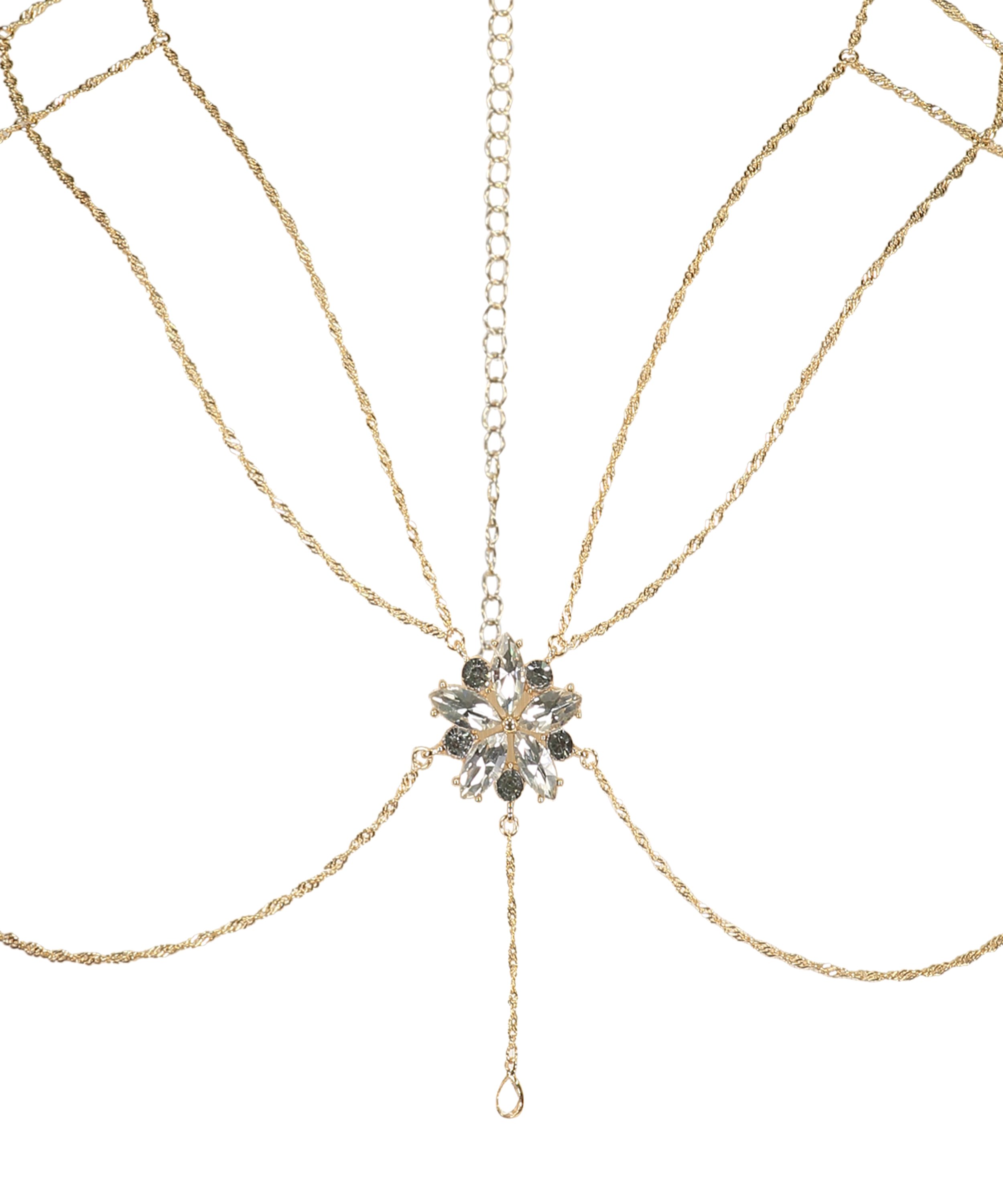 Bralette Chain Top, Gelb, main