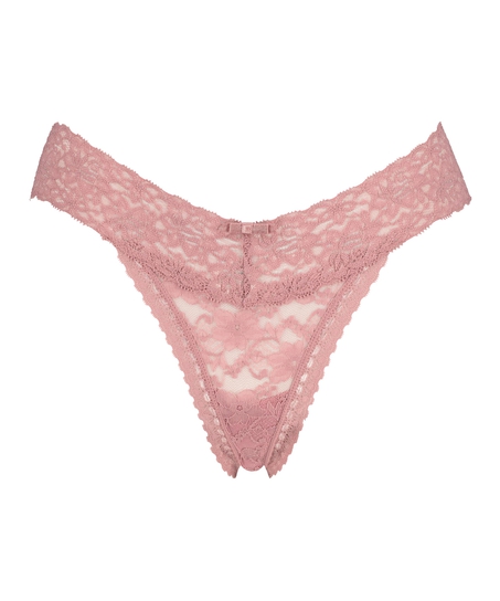 Besonders niedriggeschnittener V-String, Lila