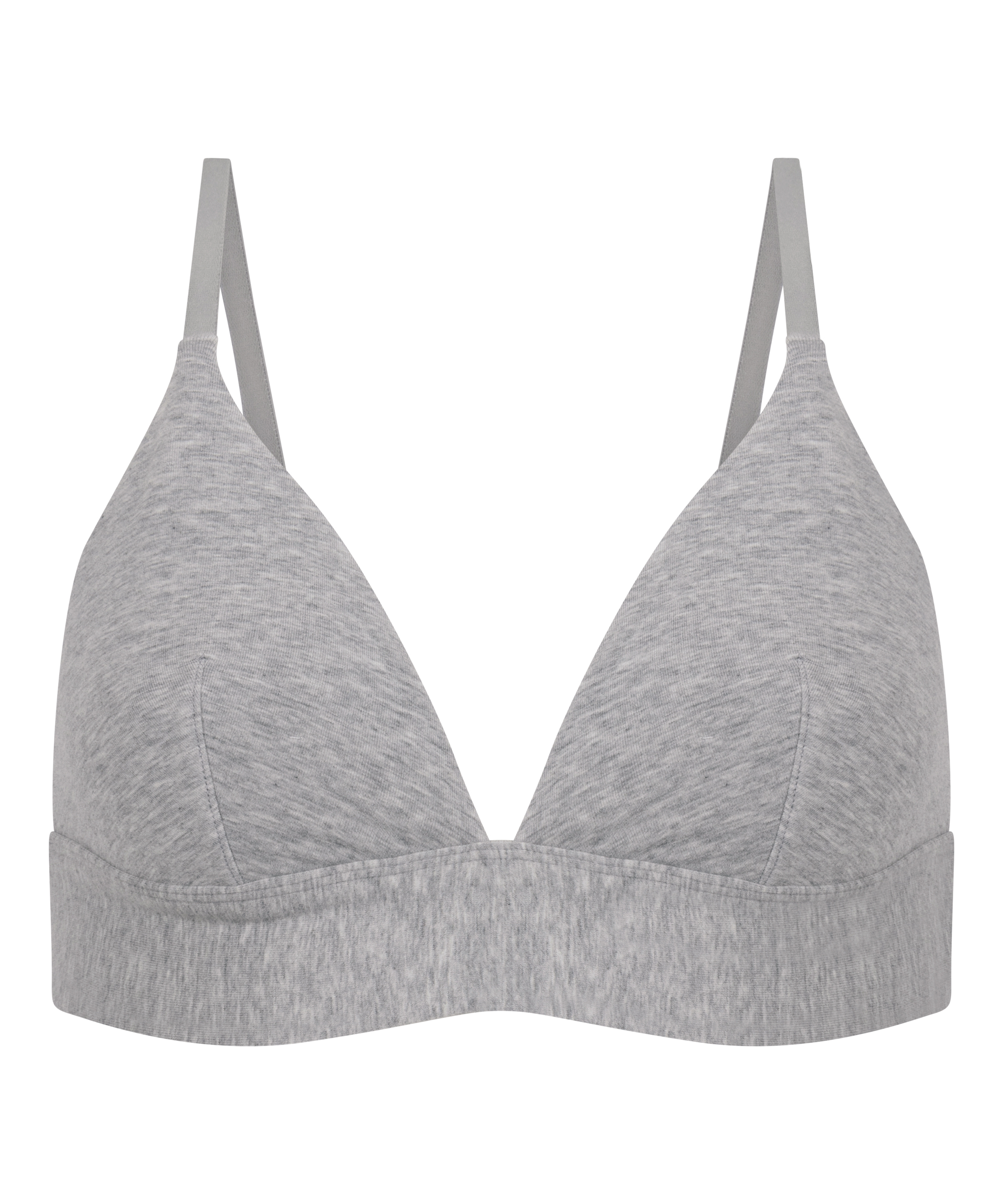 Brassière en coton, Gris, main