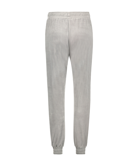 Tall Jogginghose Velours, Grau