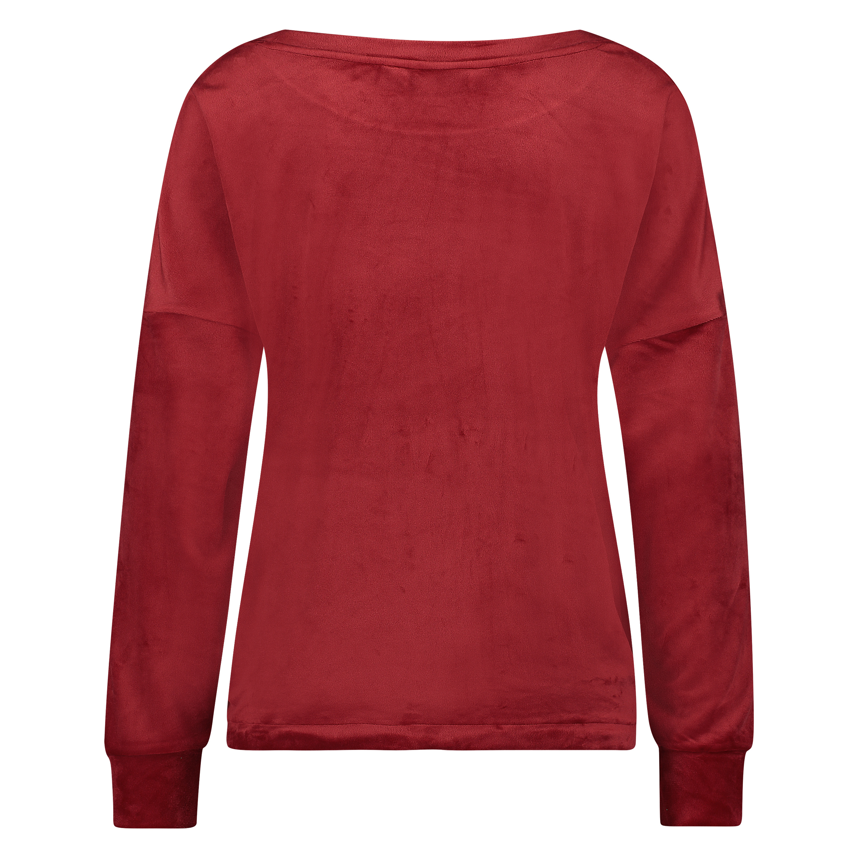 Top aus Velours mit Herzchen-Motiv, Rot, main