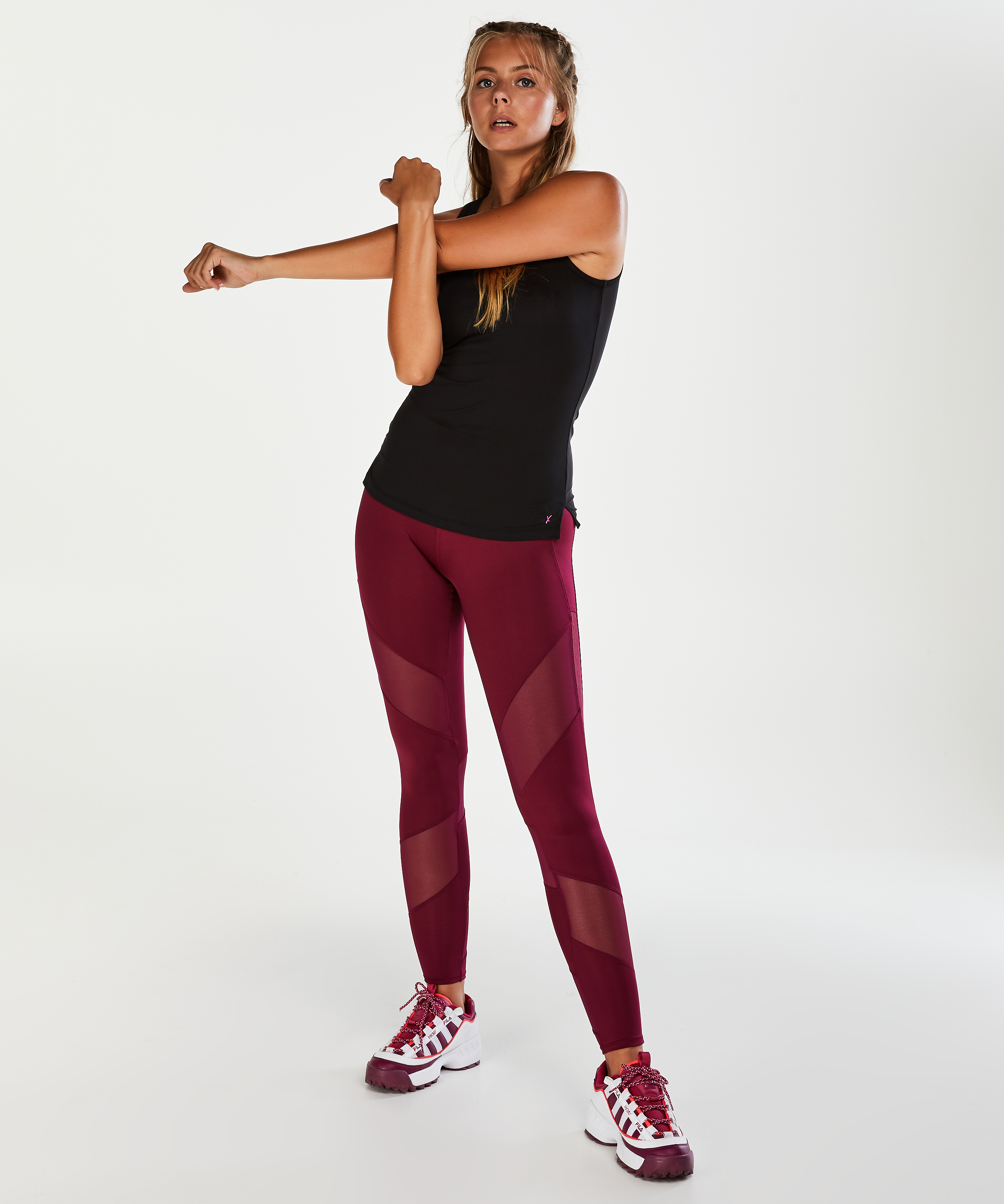 HKMX Sportlegging hohe Taille Level 2, Lila, main