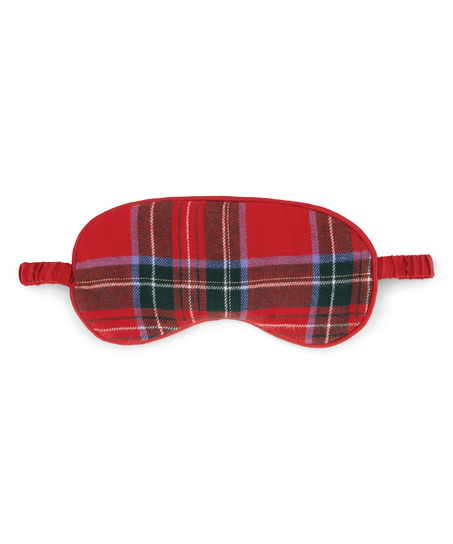 Schlafmaske Flanell, Rot