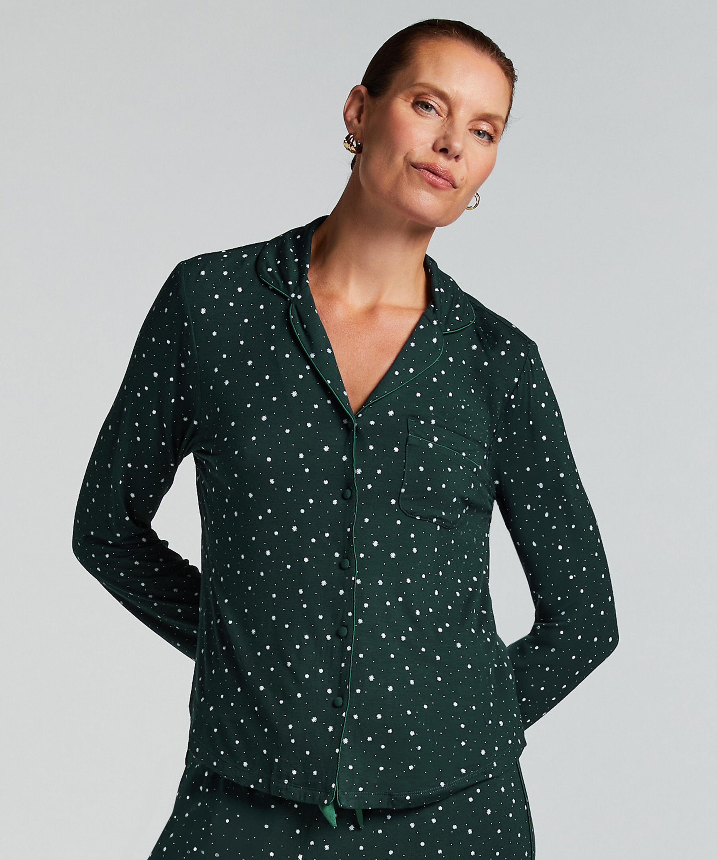 Veste &agrave; manches longues en jersey Essential, Vert