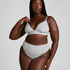 Baumwoll-Bralette, Grau