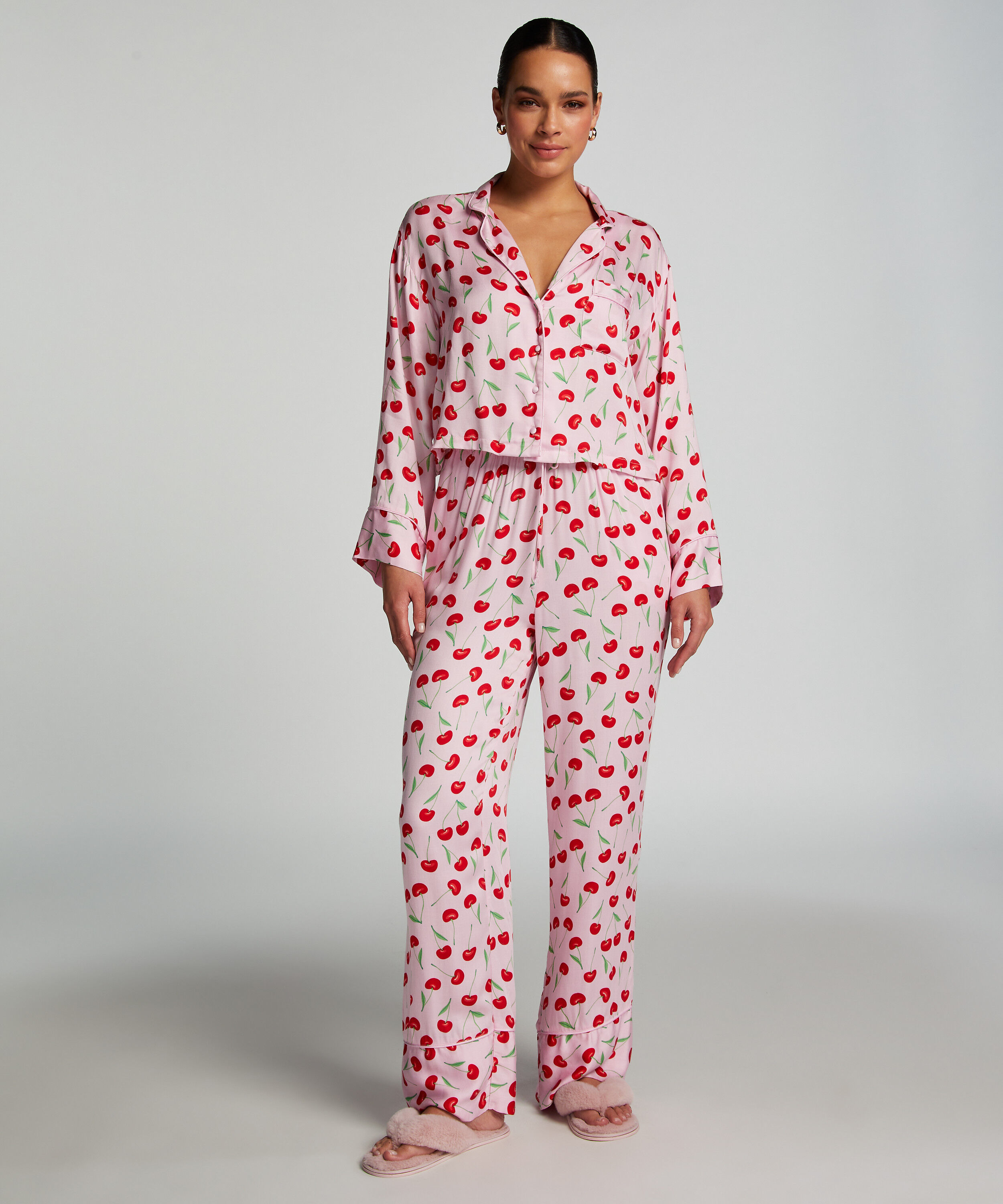 Pantalon de pyjama tissé Springbreakers, Rose
