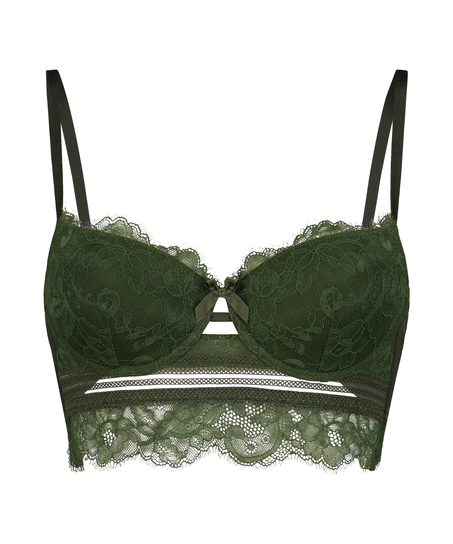 Soutien-gorge bustier à armatures préformé Saffron, Vert