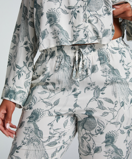 Tall Pyjamahose, Weiß