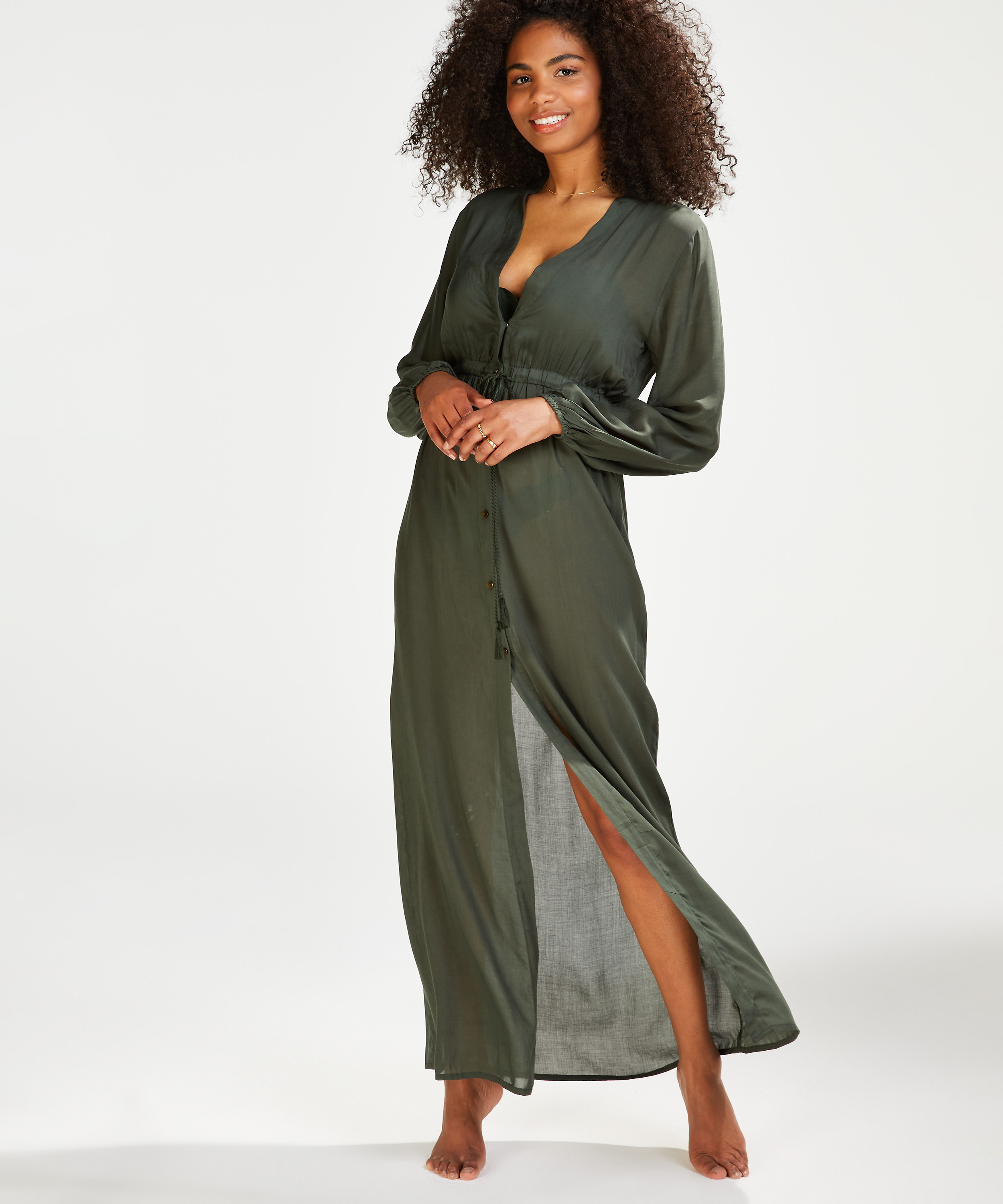 Robe de plage Flowing, Vert, main