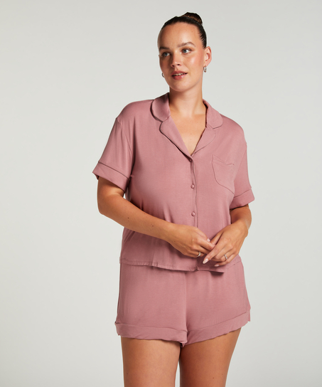 Kurzärmelige Jersey-Jacke Essential, Rose