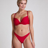 Bikini Slip mit hohem Beinausschnitt Luna, Rot