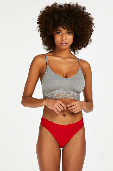 Hunkemöller String Baumwolle Rot
