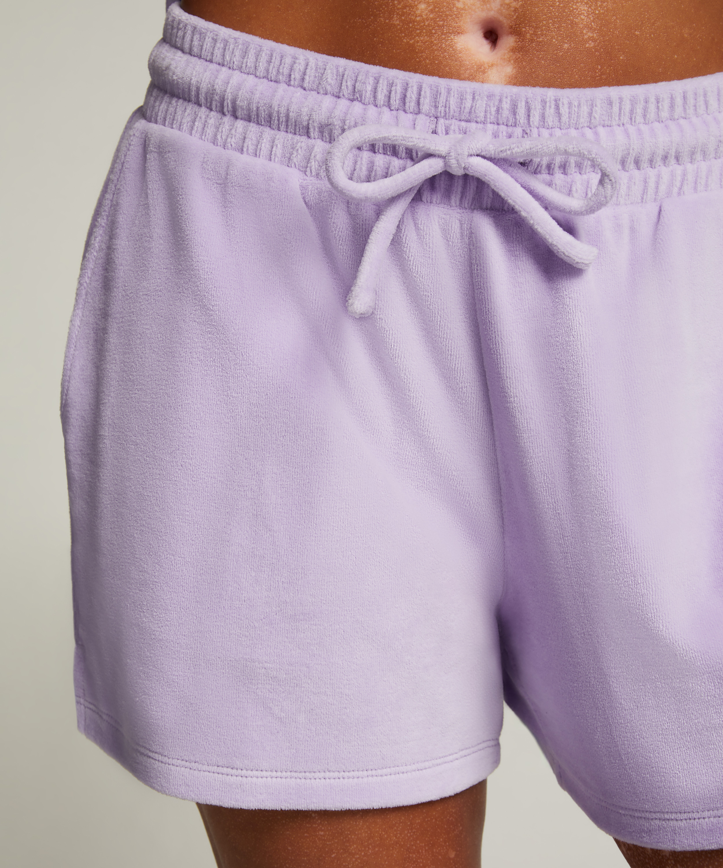 Short Velours Pocket, Violet, main