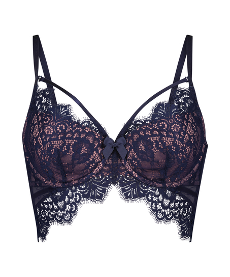 Soutien-gorge &agrave; armatures pr&eacute;form&eacute; longline Marilee, Bleu