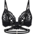 Brassière ouverte Anna, Noir