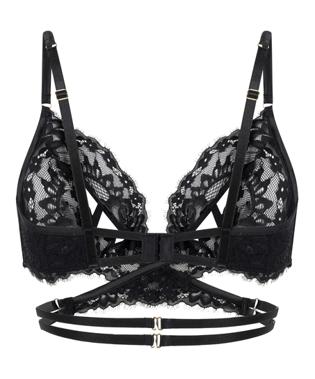 Brassière ouverte Anna, Noir