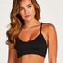 Nahtloser Bralette Marine, Schwarz