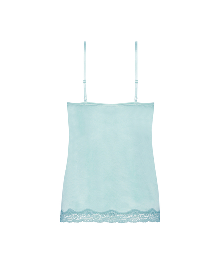 Cami Top Velours Lace, Grün