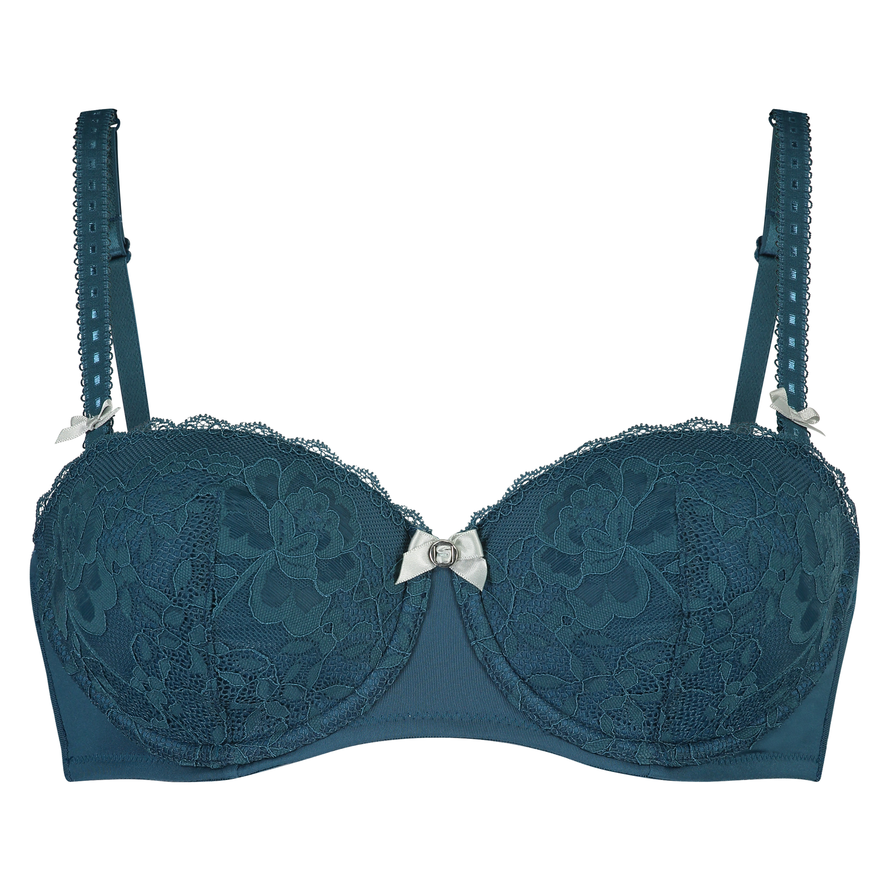 Soutien-gorge &agrave; armatures pr&eacute;form&eacute; sans bretelles Maya, Bleu, main