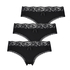 3er-Pack Brazilian-Short Dakota, Schwarz