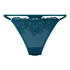 Tanga Margot jambe haute, Bleu