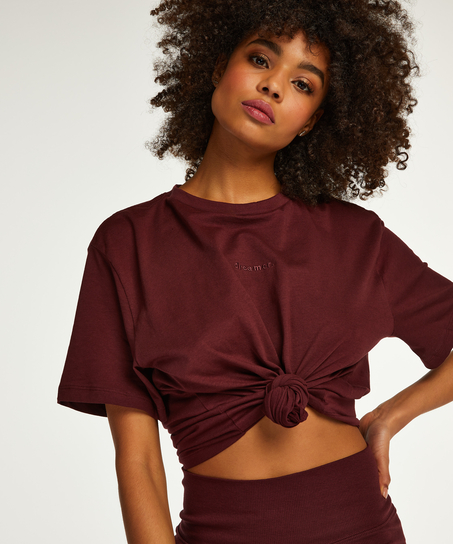 Pyjama court Biker, Rouge