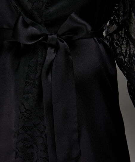 Kimono Seide, Schwarz