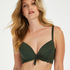 Haut de bikini &agrave; armatures pr&eacute;form&eacute; Scallop Glam, Vert