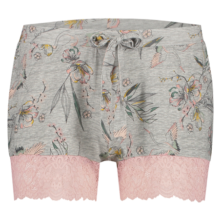 Shorts aus Jersey, Grau