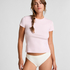 Pyjamatop Rib Crew Neck, Rose