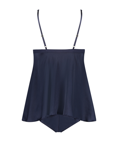 Babydoll Satin Mariah, Blau