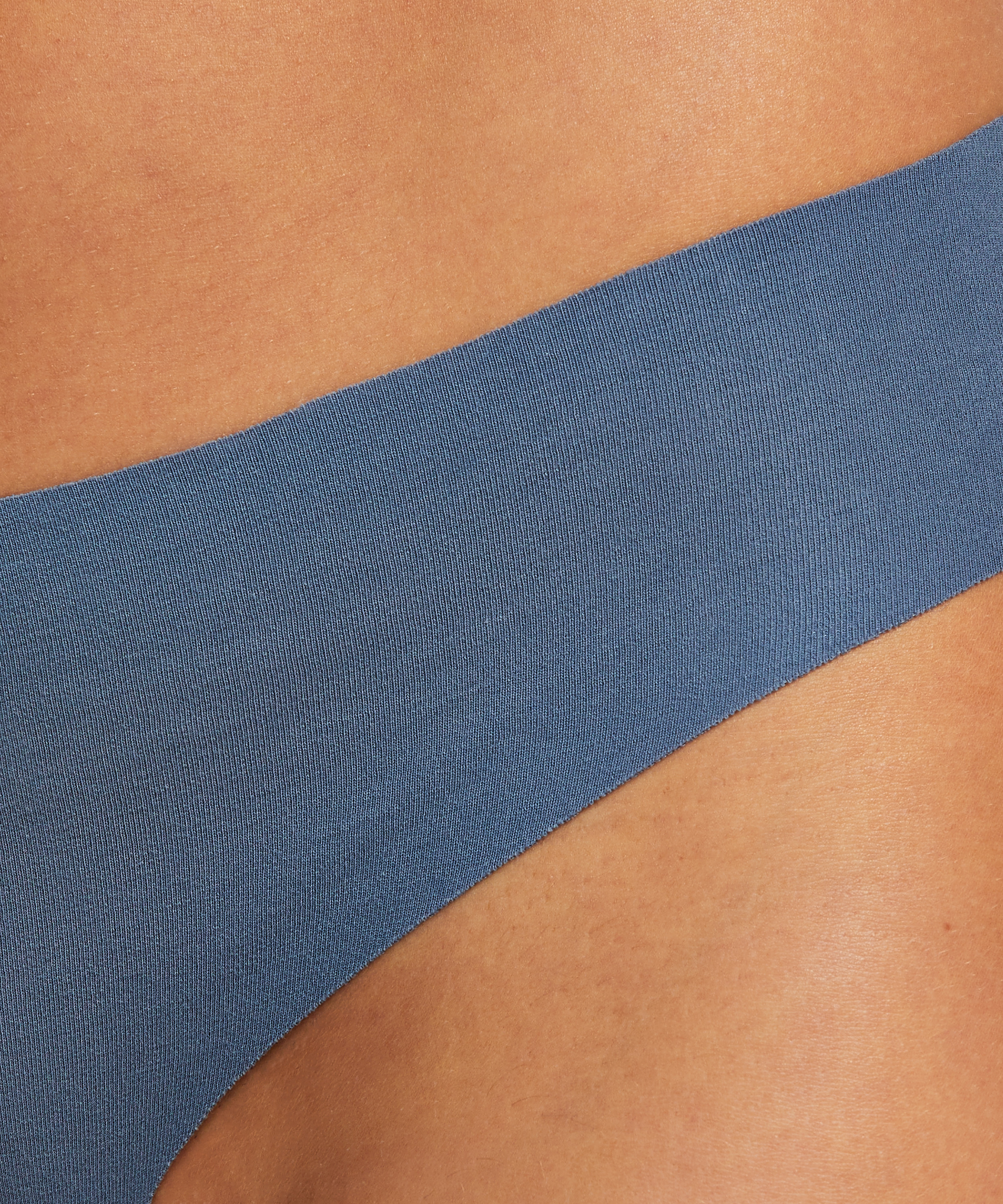 Invisible Brazilian aus Baumwolle, Blau, main