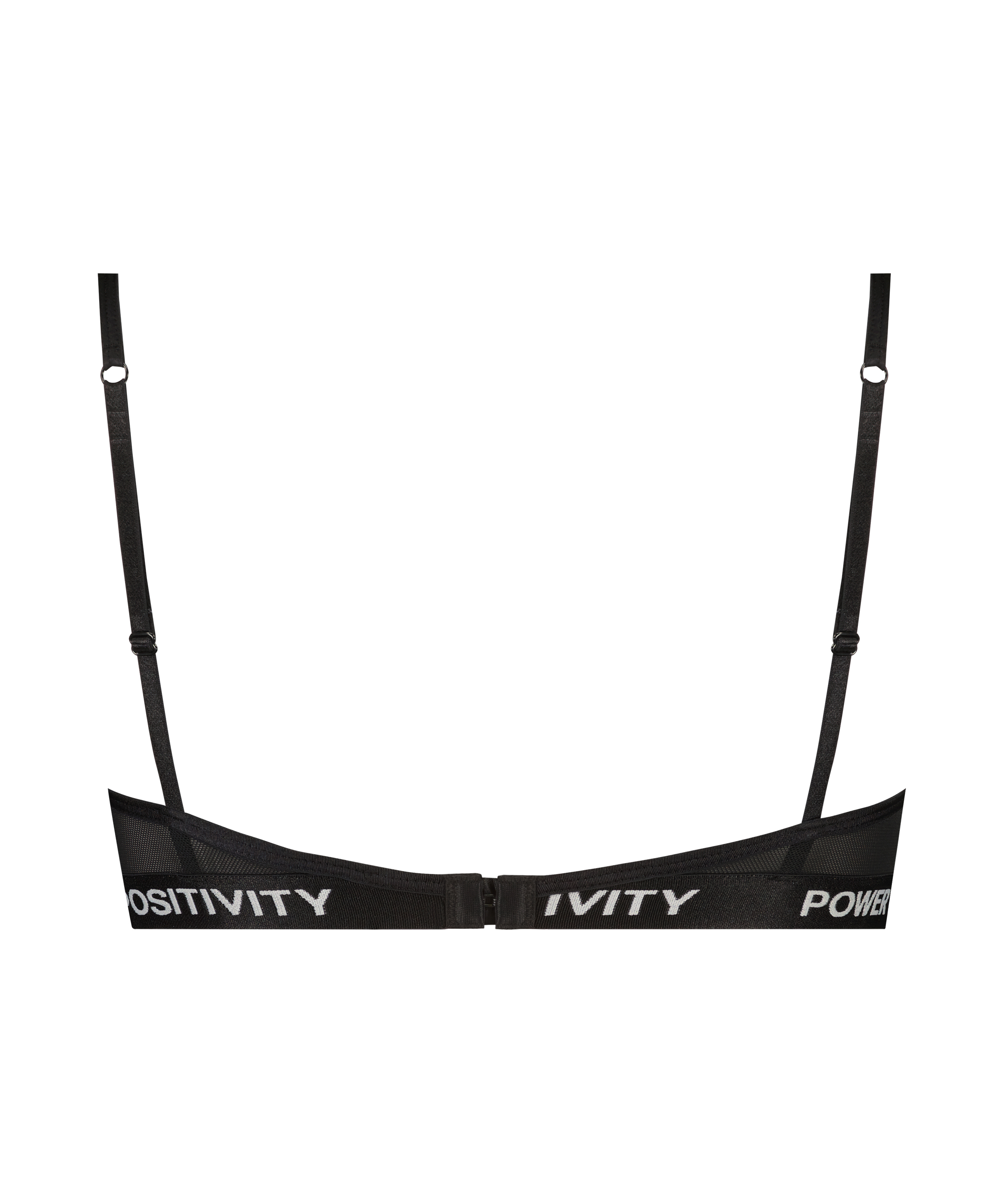 Unwattierter Bügel-BH Honey, Schwarz, main