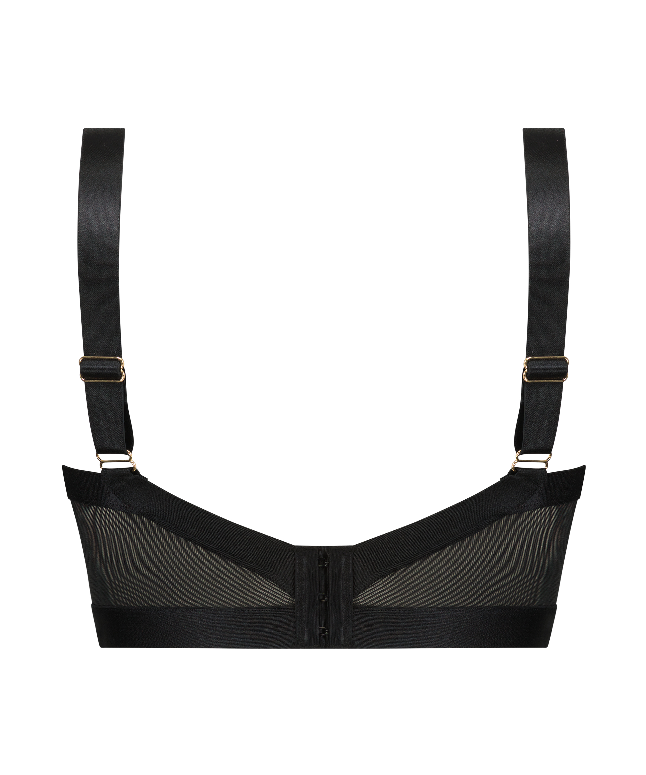 Unwattierter Longline-Bügel-BH Mila, Schwarz, main